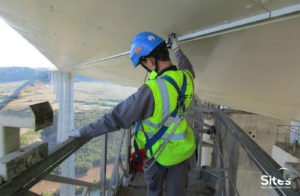 Inspection sur le viaduc de Millau