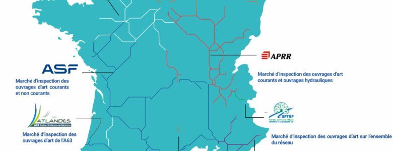Sites leader d'inspection des ouvrages autoroutiers en France